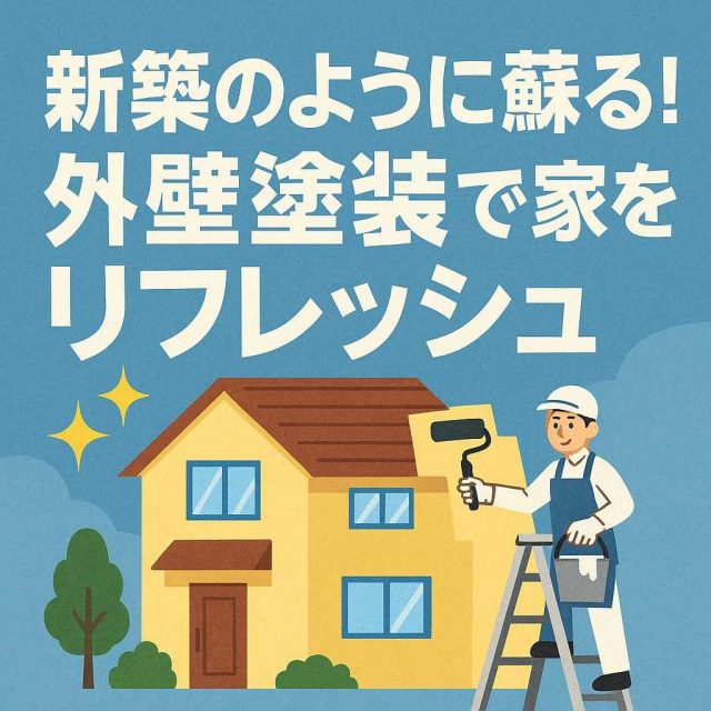 新築のように蘇る！外壁塗装で家をリフレッシュ