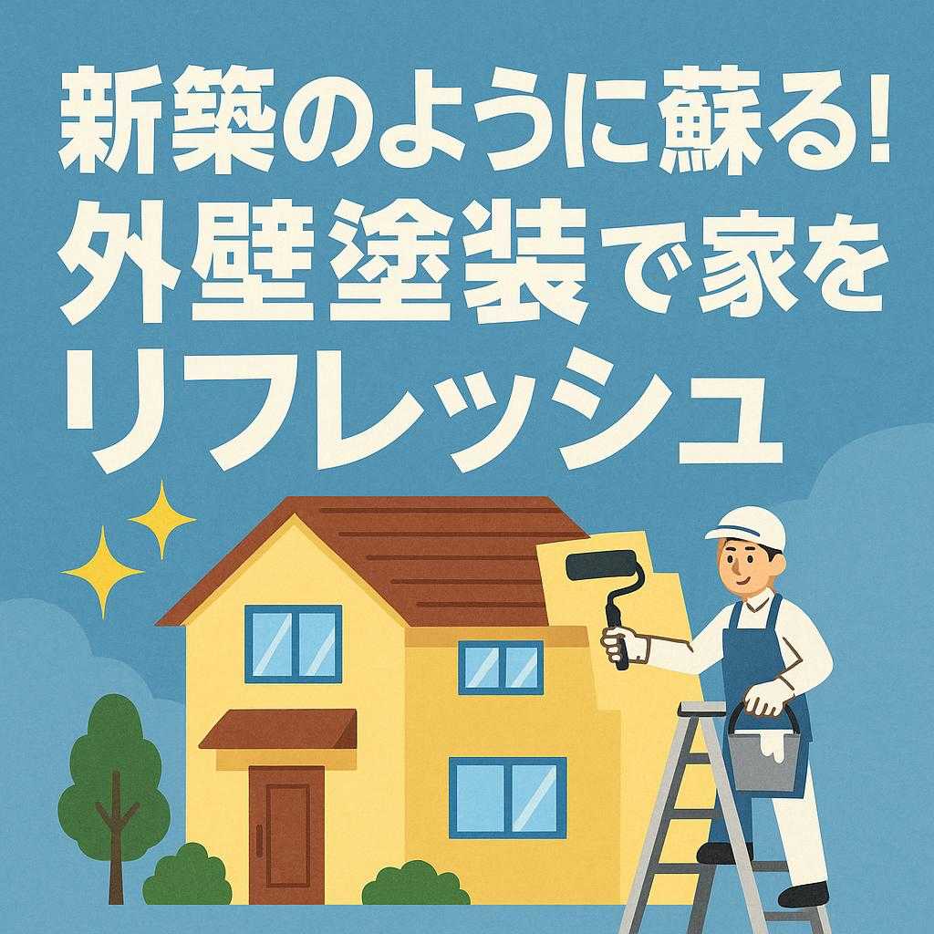 新築のように蘇る！外壁塗装で家をリフレッシュ